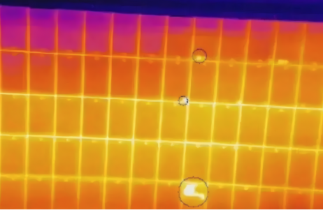 Hot spots caused by cell defects